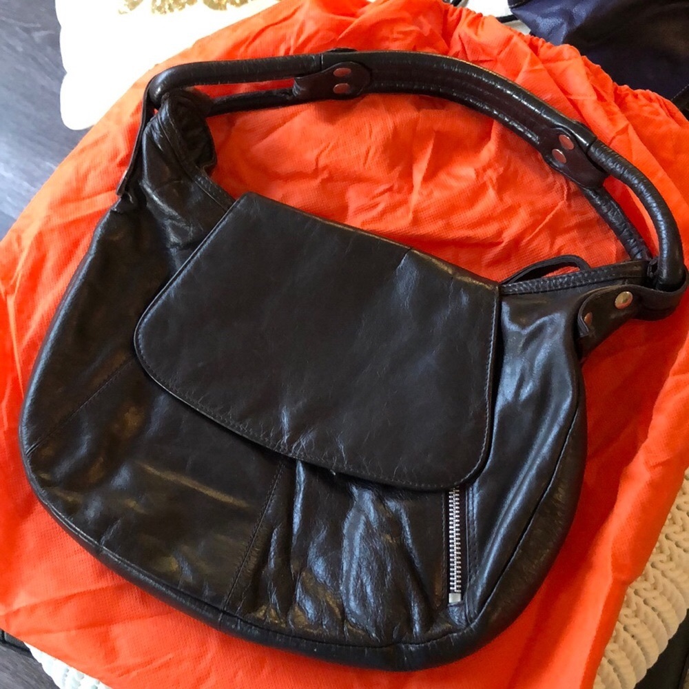 Latico dark brown vintage leather purse